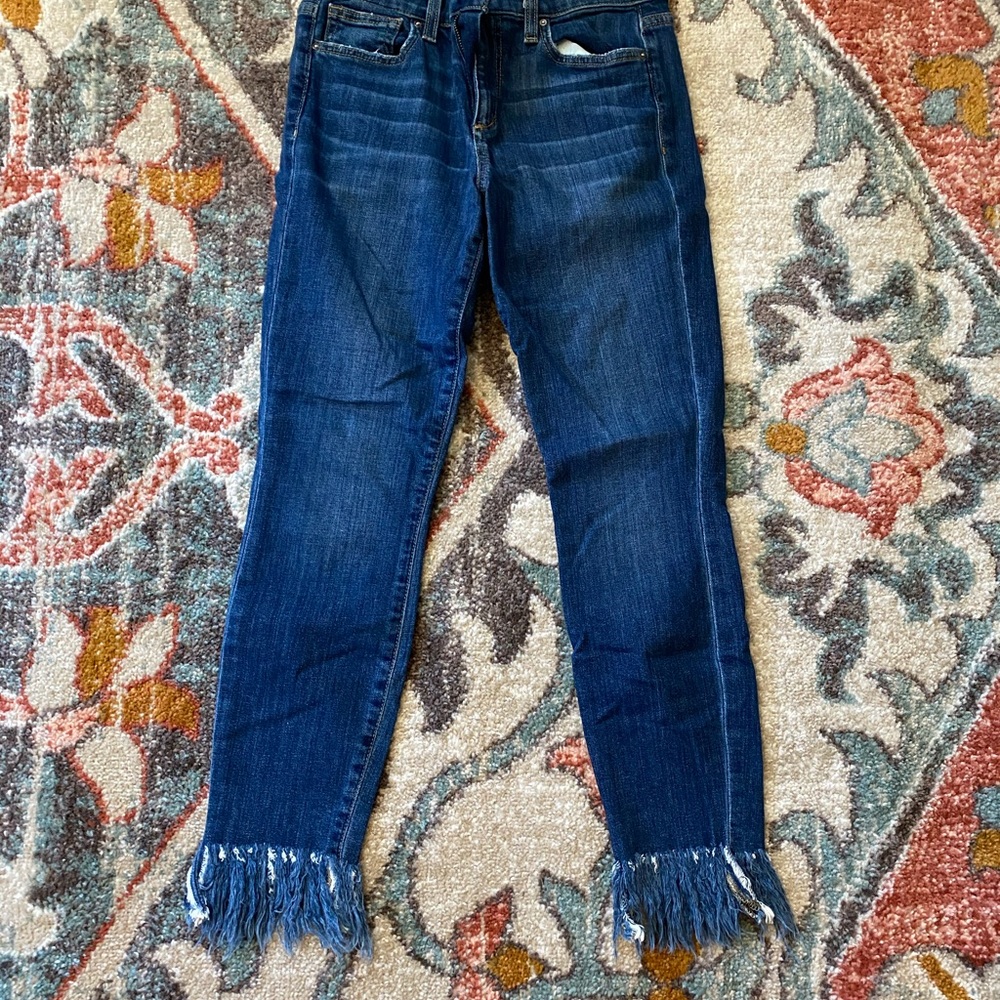 How’s Jeans Skinny Frayed Hem